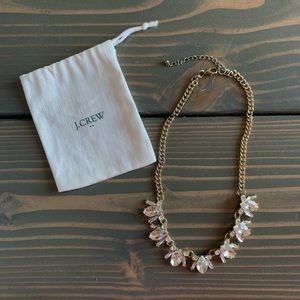 J Crew Gemstone Petal Necklace
